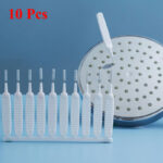 10Pcs Bathroom Nozzle Spout Brush Shower Head Cleaning Brush Small Hole Drill Brushes Cleaning Appliances Accessories Gadgets