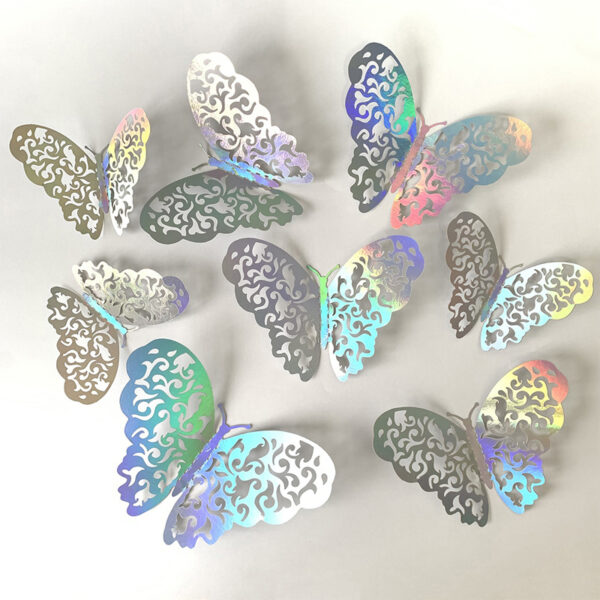 12pcs Suncatcher Sticker 3D Effect Crystal Butterflies Wall Sticker Beautiful Butterfly for Kids Room Wall Decal Home Decoration