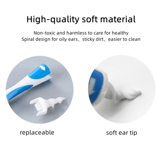 16pcs Ear Cleaner Ear Wax Cleaning Kit Spiral Silicon Ear cleaning Care Tools For Ear Beauty Health Ear Pick Earwax Removal Tool