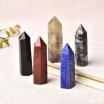 1PC Natural Crystals Stones and Mineral Point Wand Energy Column Healing Obelisk Polished Specimens Chakra Room Decor Ore Crafts