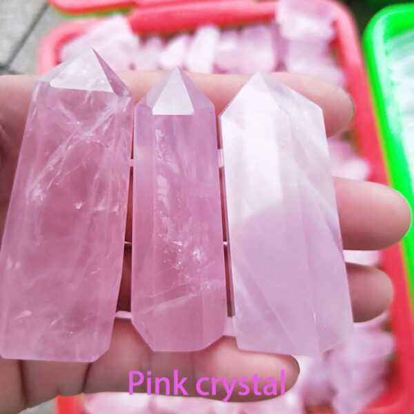 1PC Natural Crystals Stones and Mineral Point Wand Energy Column Healing Obelisk Polished Specimens Chakra Room Decor Ore Crafts