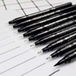 1pcs Nail Art Graffiti Pen Black Color UV Gel Polish Design Dot Painting Detailing Pen Brushes DIY Nail Art Adorn Tools