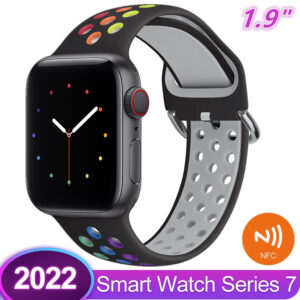 2022 DT NO.1 Sport Smart Watch Series 7 1.9" HD Screen NFC GPS Tracker Bluetooth Call Men Women 45mm Smartwatch for Apple Xiaomi