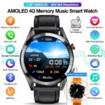 2022 New 454*454 Screen Smart Watch Always Display The Time Bluetooth Call Local Music Smartwatch For Mens Android TWS Earphones