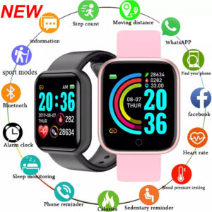 2022 Original D20 Smart Watch Heart Monitor Fitness Tracker Waterproof Sport Smartwatch for Women's Watches Y68 PK Huawei GT2