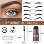 2022 Professional Eye Brow One Step Eyebrow Stamp Shaping Kit Set Gel Stamp Makeup Kit Magic Eyebrow Stencils Eyebrow Brushes