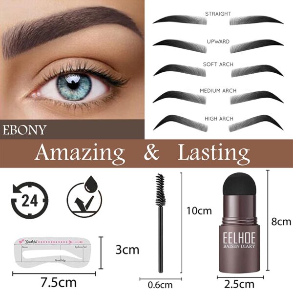 2022 Professional Eye Brow One Step Eyebrow Stamp Shaping Kit Set Gel Stamp Makeup Kit Magic Eyebrow Stencils Eyebrow Brushes