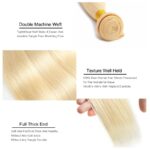 26 28 30 32 Inch 613 Blonde Straight Brazilian Weave Honey Color 3 4 Bundles 100% Virgin Human Hair Double Drawn Weft Extensions