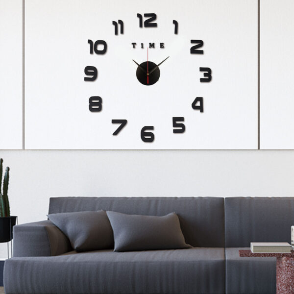 3D Wall Clock Mirror Wall Stickers Creative DIY Wall Clocks Removable Art Decal Sticker Home Decor Living Room Quartz Needle Hot