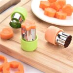 3Pcs Star Heart Shape Vegetables Cutter Plastic Handle Portable Cook Tools Stainless Steel Fruit Cutting Die Kitchen Gadgets