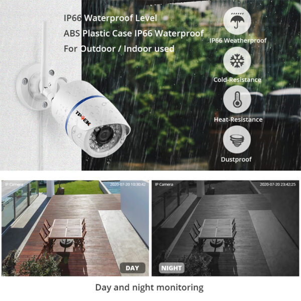 4MP 1080P IP Camera Outdoor WiFi Home Security Camera Wireless Surveillance Wi Fi Bullet Waterproof IP Video HD Camara CamHi Cam