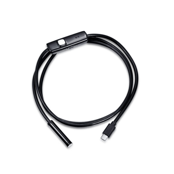 7mm Endoscope Camera Flexible IP67 Waterproof Micro USB Inspection Borescope Camera for Android PC Notebook 6LEDs Adjustable