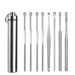 7pcs/set Ear Cleaner Wax Removal Tool Earpick Sticks Earwax Remover Curette Ear Pick Cleaning Ear Cleanser Spoon for Ear Care