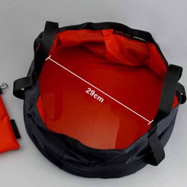 8.5L Large Capacity Outdoor Hiking Camping Fishing Folding Nylon Bucket Portable Water Storage Pot Household Cleaning Tools