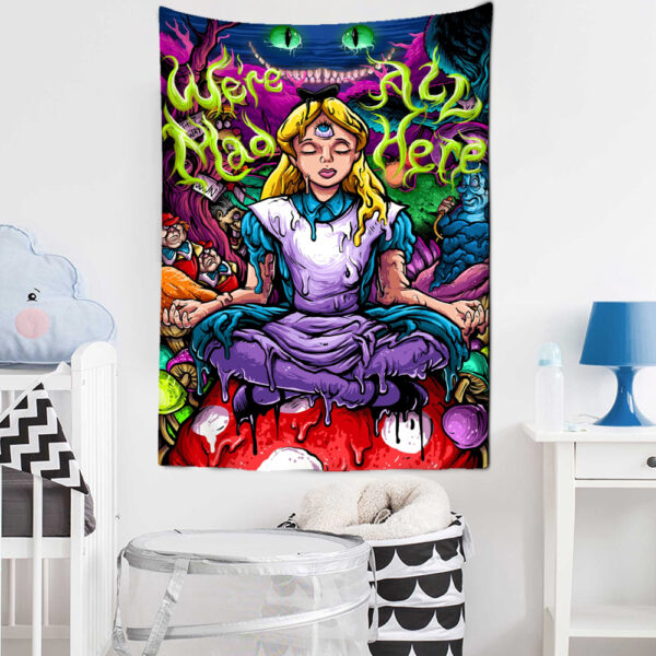 Anime Girl Tapestry Wall Hanging Magic Science Fiction Bohemian Hippie TAPIZ Room Dormitory Art Home Decor