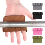 Anti-Skid Leather Weight Lifting Hand Guard Gloves Dumbbell Pull Up Grip Protector Pads Fitness Sport Home Gym Workout Accessory