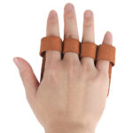 Anti-Skid Leather Weight Lifting Hand Guard Gloves Dumbbell Pull Up Grip Protector Pads Fitness Sport Home Gym Workout Accessory