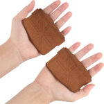 Anti-Skid Leather Weight Lifting Hand Guard Gloves Dumbbell Pull Up Grip Protector Pads Fitness Sport Home Gym Workout Accessory