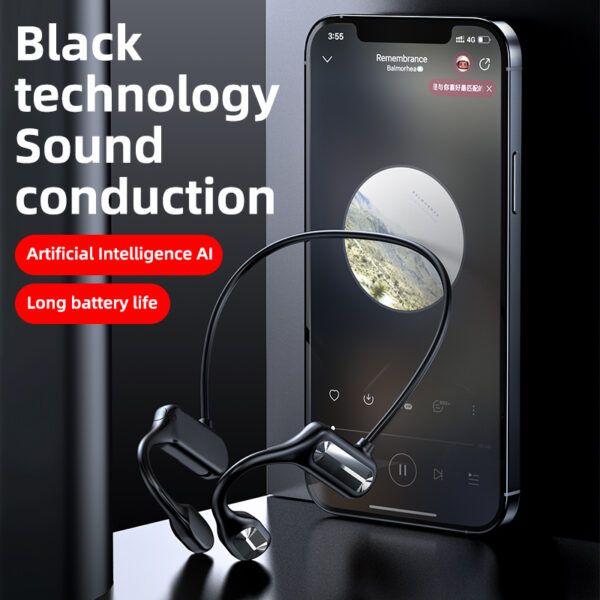 BL09 Wireless Headset, Bluetooth 5,0, Bone Conducting Audio Equipment, OpenEAR, Outdoor Sports, Stereo, Waterproof, Microphone