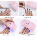 BORN PRETTY 6W Mini Nail Dryer UV Led Lamp For Nails Manicure All Types Gel Polish Drying Portable USB Machine Nail Art Tool