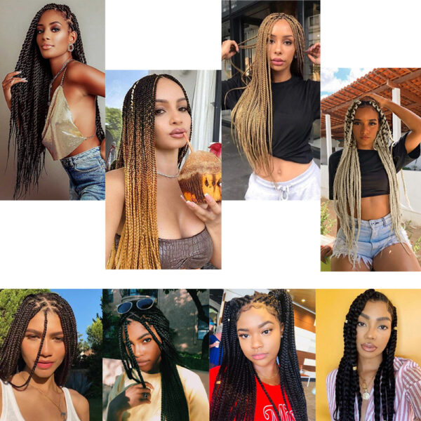 Braiding Hair Pre Stretched Synthetic Braid Extensions Jumbo Braid for Senegalese Passion Twist Box Braid Hair Bundles SOKU