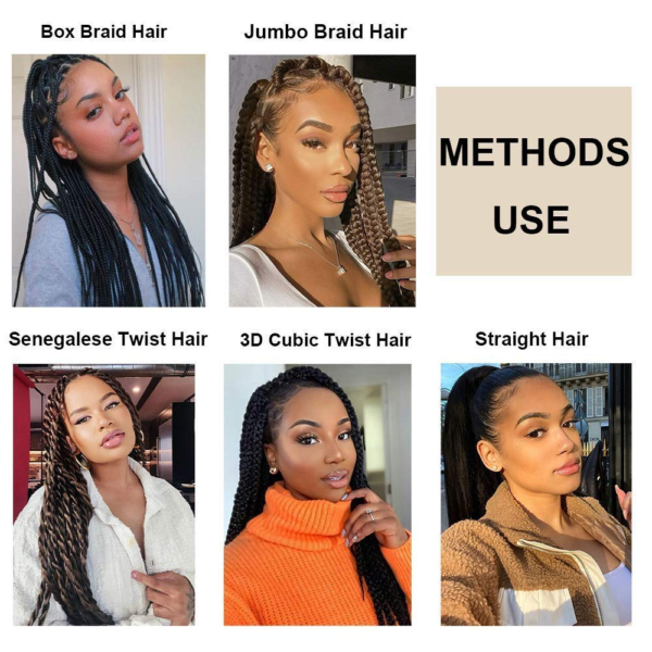 Braiding Hair Pre Stretched Synthetic Braid Extensions Jumbo Braid for Senegalese Passion Twist Box Braid Hair Bundles SOKU