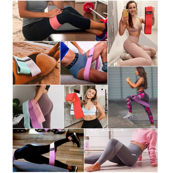 COYOCO Yoga Hip Circle Fitness Resistance Bands Fabric Fitness Expander Elastic Band for Gym Home Workout Exercise Equipment