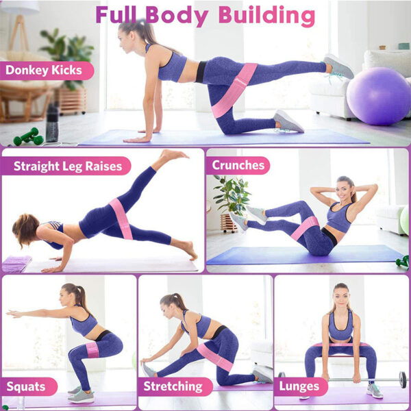 COYOCO Yoga Hip Circle Fitness Resistance Bands Fabric Fitness Expander Elastic Band for Gym Home Workout Exercise Equipment