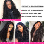 CRANBERRY Hair Deep Wave Human Hair Bundles With Closure 4 pcs/lot Brazilian Hair Weave Bundles With Closure Remy Hair Extension