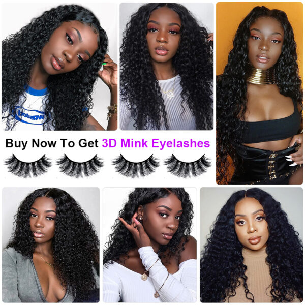 CRANBERRY Hair Deep Wave Human Hair Bundles With Closure 4 pcs/lot Brazilian Hair Weave Bundles With Closure Remy Hair Extension