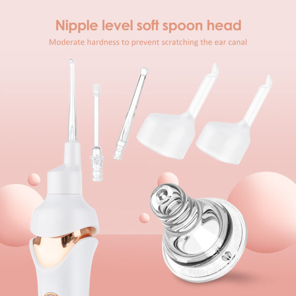 Electric Cordless Ear Pick Safe Vibration Painless Ear Cleaner Remover Spiral Ear Cleaning Device Dig Wax Personal Care Tool