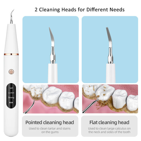 Electric Teeth Cleaner Ultrasonic Dental Calculus Stain Remover Oral Tooth Plaque Tartar Scaler Pets Stone Teeth Whitening Tools