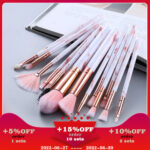 FLD 5/15Pcs Makeup Brushes Tool Set Cosmetic Powder Eye Shadow Foundation Blush Blending Beauty Make Up Brush Maquiagem