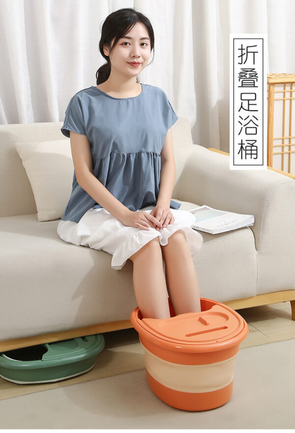 Foldable footbath bucket over calf footbath, household footbath bucket, children's footbath basin, portable folding bucket