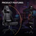 Furgle Carry Series Office Chair WCG Ergonomic Gaming Chair Computer Chair with Body-hugging Leather Boss Chair Armchair Office