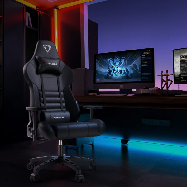 Furgle Carry Series Office Chair WCG Ergonomic Gaming Chair Computer Chair with Body-hugging Leather Boss Chair Armchair Office