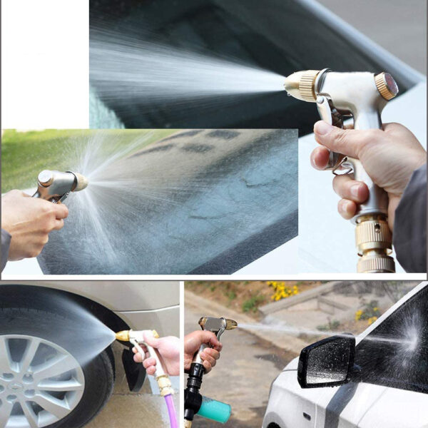 Garden Hose Nozzle Sprayer Mutifunctional Handheld Water Nozzle High Pressure for Hand Watering Plants and Lawn Car Washing Pet