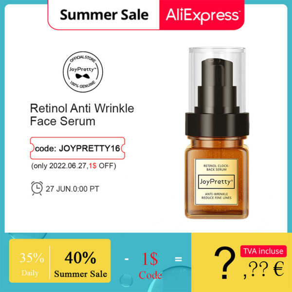 JoyPretty Retinol Face Serum Anti Wrinkle Skincare Firmer Moisturizing Skin Hyaluronic Acid Facial Care Beauty Health Serum 50ml