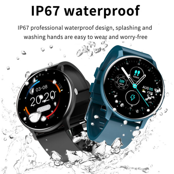 LIGE 2021 Smart watch Ladies Full touch Screen Sports Fitness watch IP67 waterproof Bluetooth For Android iOS Smart watch Female