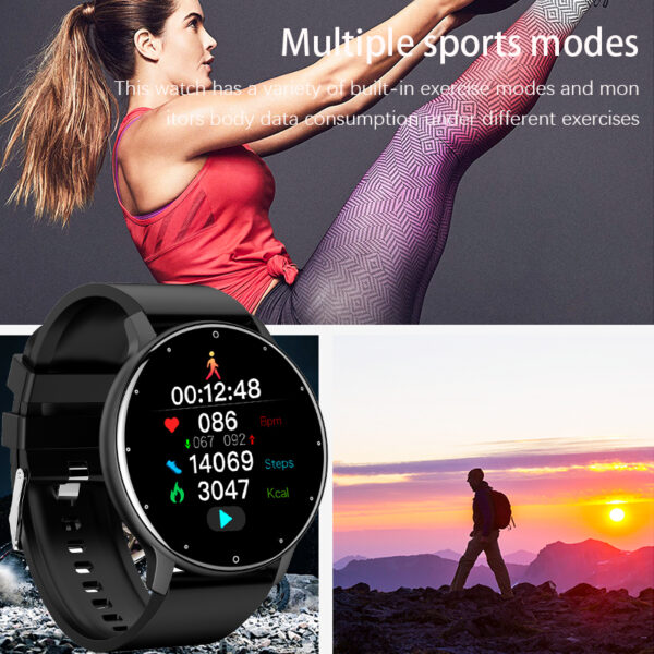 LIGE 2022 New Smart Watch Men Full Touch Screen Sport Fitness Watch IP67 Waterproof Bluetooth For Android ios smartwatch Men+box