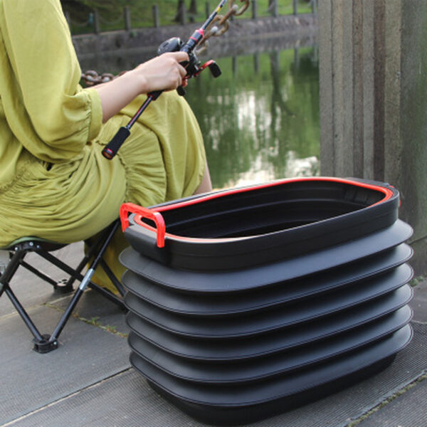 Large Capicity Portable Folding Basin Telescopic Storage Bucket Outdoor Camping Garden Watering Buckets Household Cleaning Tools