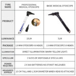 Medical Otoscope Medical Ear Otoscope Ophthalmoscope Pen Medical Ear Light Ear Magnifier Ear Cleaner Set Clinical Diagnostic