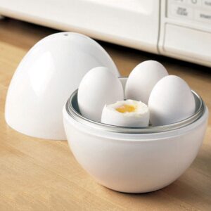 Microwave Egg Steamer Boiler Cooker Easy Quick 5 Minutes Hard Or Soft Boiled Kitchen Cooking Tools