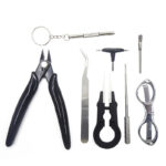 Mini Vape DIY Tool Bag Tweezers Pliers Wire Heaters Kit Coil Jig Winding For Packing Electronic Cigarette Accessories