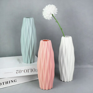 Modern-Flower-Vase-White-Pink-Plastic-Vase-Flower-Pot-Basket-Nordic-Home-Living-Room-Decoration-Ornament-1