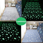 Newest Living Room Luminous Plush Rug Thick Carpet Children Bed Room Fluffy Floor Carpets Bedside Bed Home Decor Rug Sofa Velvet