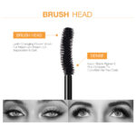 O.TWO.O 3D Mascara Lengthening Black Lash Eyelash Extension Eye Lashes Brush Beauty Makeup Long-wearing Gold Color Mascara