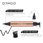 O.TWO.O Eyeliner Stamp Black Liquid Eyeliner Pen Waterproof Fast Dry Double-ended Eye Liner Pencil Make-up for Women Cosmetics