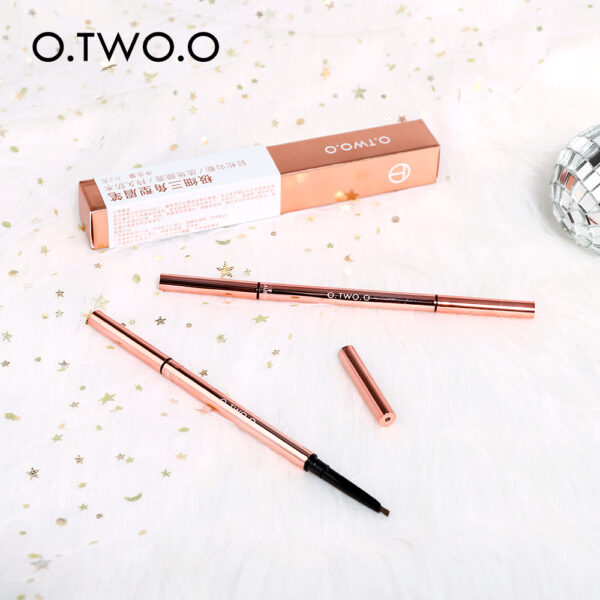 O.TWO.O Ultra Fine Triangle Eyebrow Pencil Precise Brow Definer Long Lasting Waterproof Blonde Brown Eye Brow Makeup 6 Colors