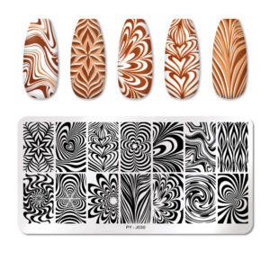 PICT-YOU-Geometry-Nail-Stamping-Plates-Lines-Animal-Fruits-Theme-Template-Plate-Mold-Nail-Art-Stencil-1